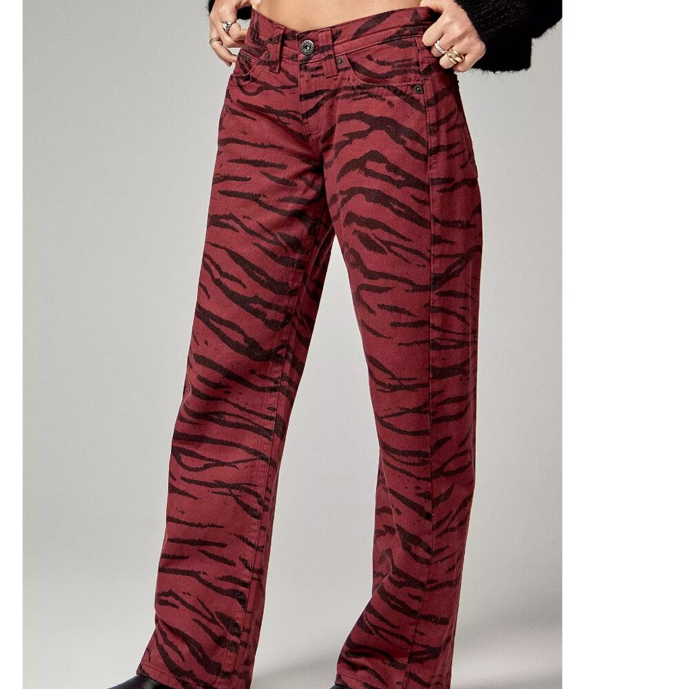 UO BDG Kayla Lowrider Tiger Denim Jeans SOLD OUT